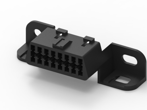 OBDII Connectors 5050 Series | 5050-16FHA2A | OBD2 Connector Female Panel Mount Type