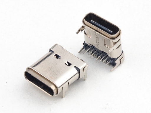 USB 3.2 : Type C Waterproof 8975WP-C Series | 8975WP-C24CxxRDB2PT | Waterproof Connector, Right Angle, Solder+SMD Type
