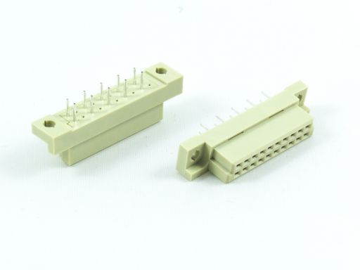 1/3 C,R, B & Q Type 9001 Series | 9001-46 | DIN 41612 1/3B Type Female 5.08mm