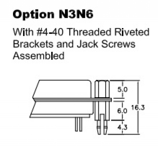 Straight Type 7905 7915 7925 Series | Mounting Option | Find more options from datasheet under drawing