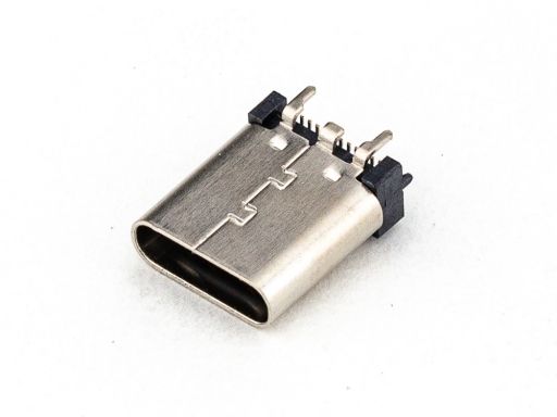 USB 3.2 : Type C 8975-C Series | 8975-C24C00DB8PT-P | USB C Vertical SMD Type
