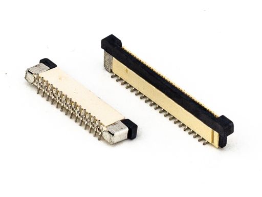 0.5mm 2345 2346 2531 2537 2538 Series | 2345-CxxTD3xT-x | FFC/FPC CONN 0.50mm ZIF SMD VTR Top or Bottom contact Rigid slide lock Large solder pad