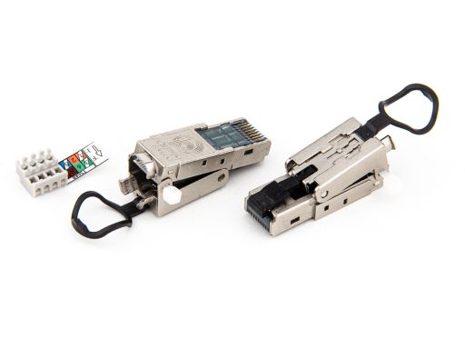 Modular Plug 8949 Series | 8949-A88G15S2SC6A1B | CAT.6A Shielded Toolless RJ45 Plug