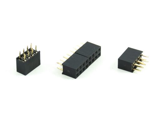 PCB Socket 2.54mm 2041 2042 2043 2044 2045 2046 2047 2048 2049 Series | 2043-2 | PCB Socket 2.54mmX2.54mm Straight Type Insulator 7.1mm