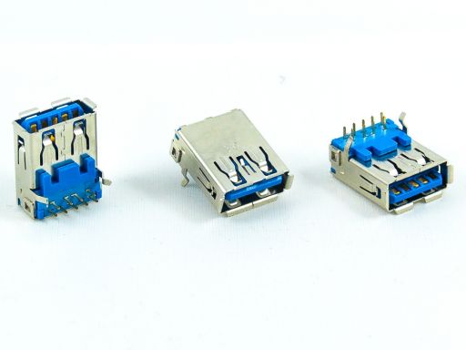 USB 3.2 : A and B types 8972 Series | 8972-A | USB 3.0  A Receptacle Vertical/Right Angle Through hole