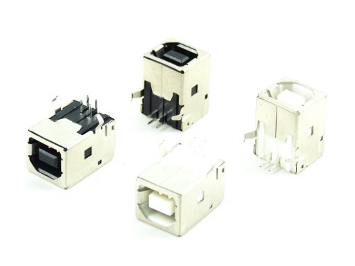 USB 2.0 : A and B types 8968 Series | 8968A-B04C | USB 2.0 B Receptacle  Right Angle Through hole